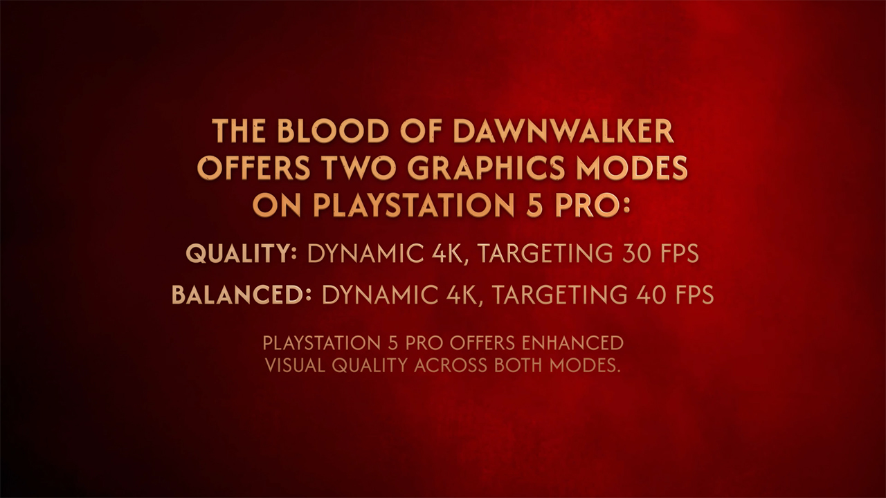 The Blood of Dawnwalker - Video zeigt PS5 & PS5 Pro Version
