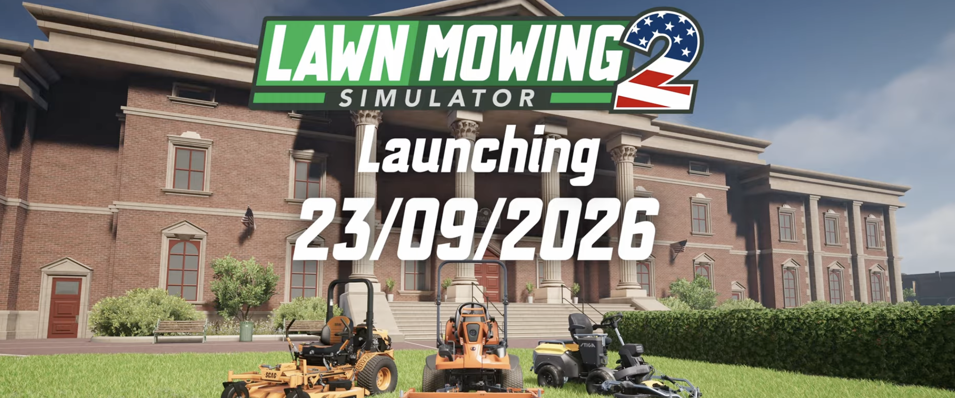 Lawn Mowing Simulator 2 erscheint 23. September 2026