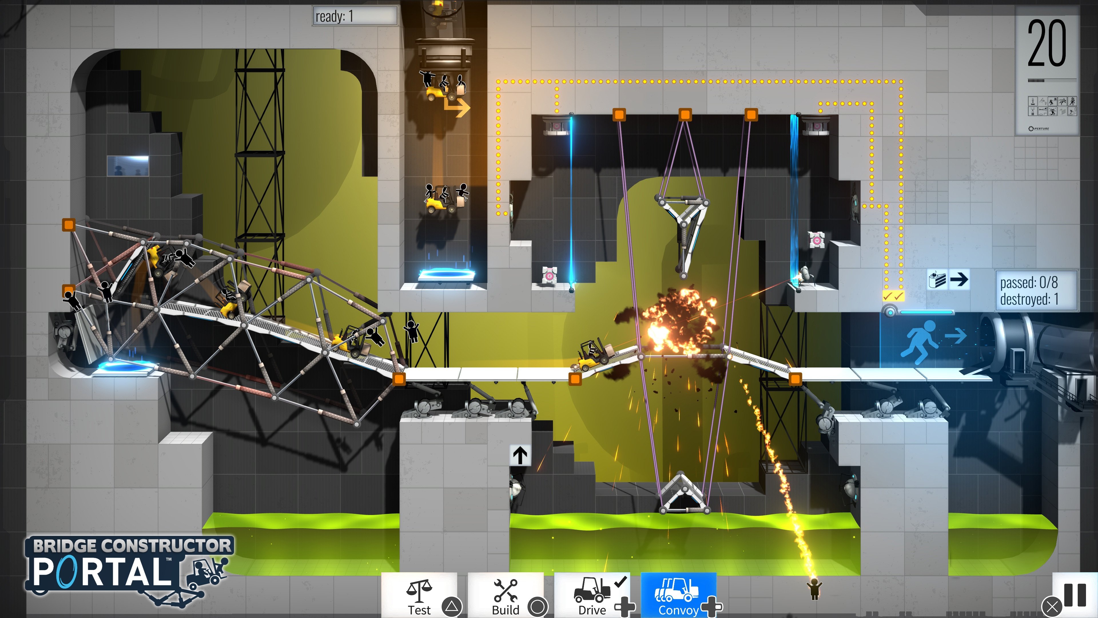 Bridge Constructor Portal - Mit GLaDOS eine Brücke bauen