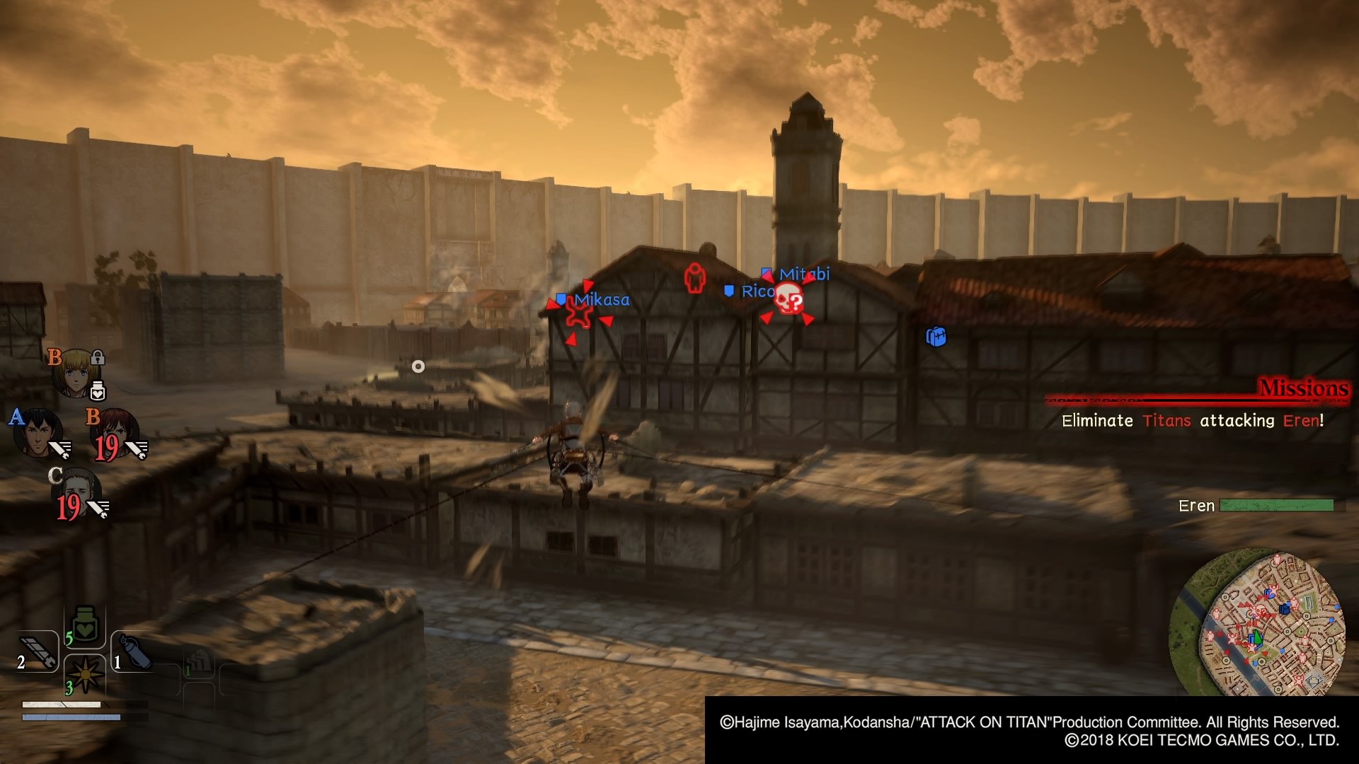 A.O.T. 2 (Attack on Titan 2) - Details zum Onlinemodus