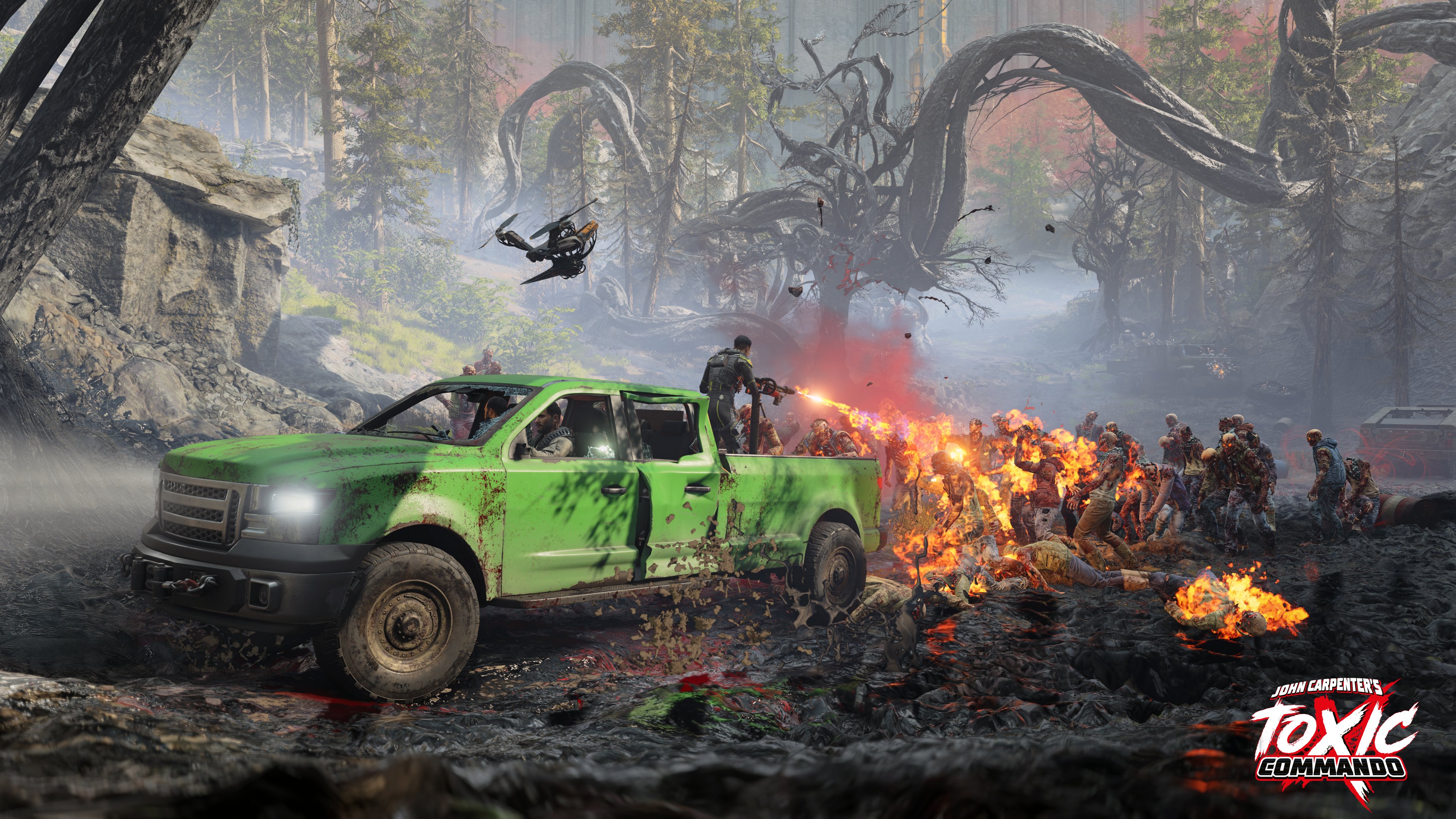 John Carpenter`s Toxic Commando - 80iger Trailer mit Synthwave Musik