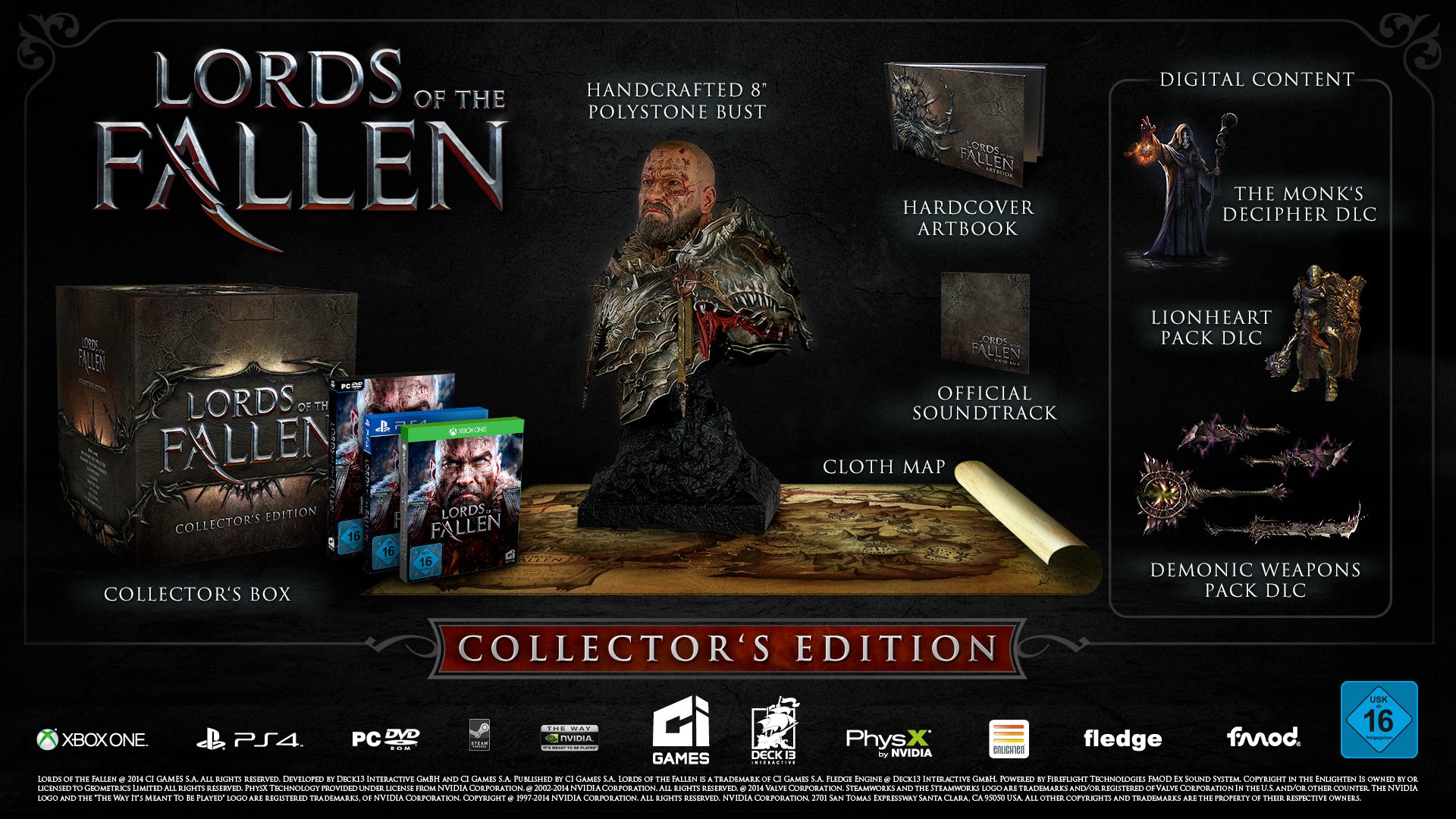 Fallen fall collection. Lords of the Fallen 2 collection Edition. Lords of the Fallen - Limited Edition Xbox. Эксклюзивные издания игр. Коллекционные издания ps4.